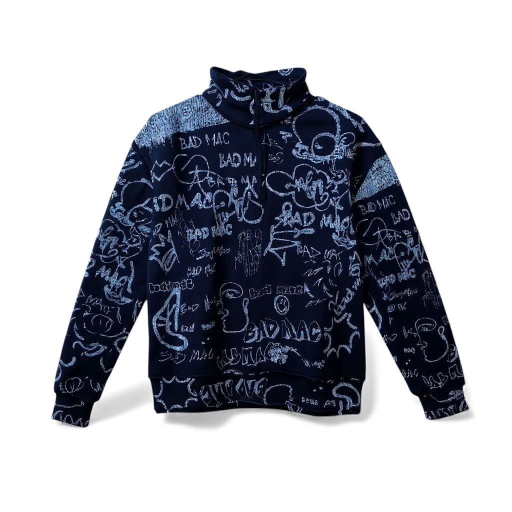 Graffiti Quarter-Zip Sweater