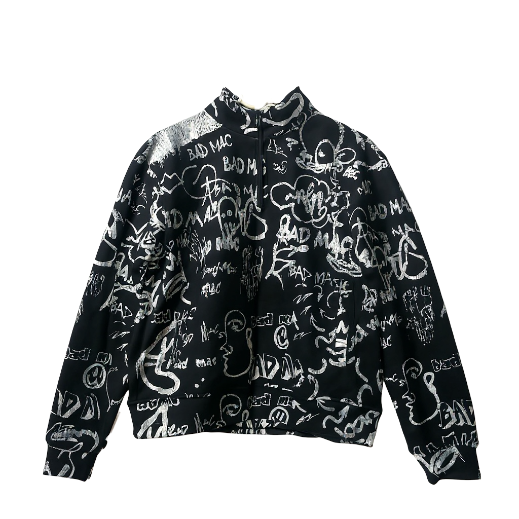 Graffiti Quarter-Zip Sweater